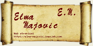 Elma Majović vizit kartica